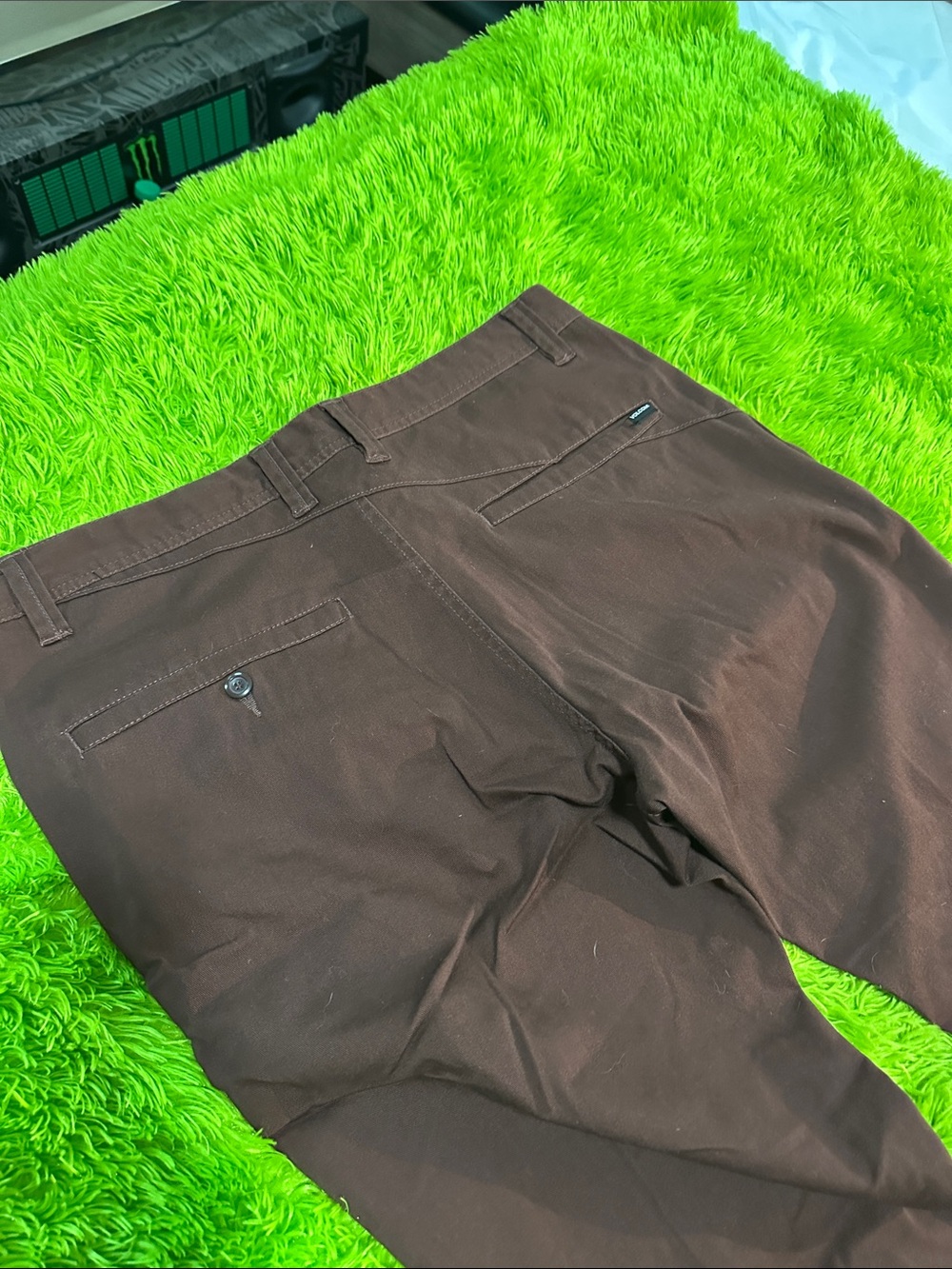 Volcom Modern Fit maroon Casual Pants 36 - Picture 2 of 5